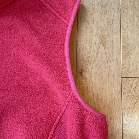 LL Bean Petite Small Woman’s Fleece Vest; Burnt Orange color - Picture 6 of 7